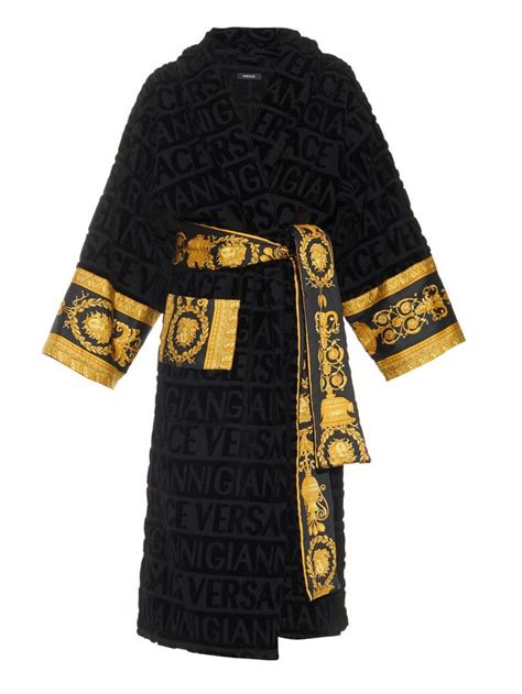 versace short robe|Versace night robe.